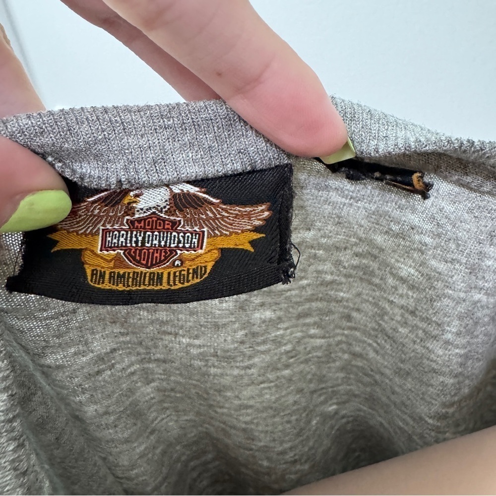 Harley Davidson Motorcycle Gray T-shirt 100 Years Anniversary - Picture 7 of 7